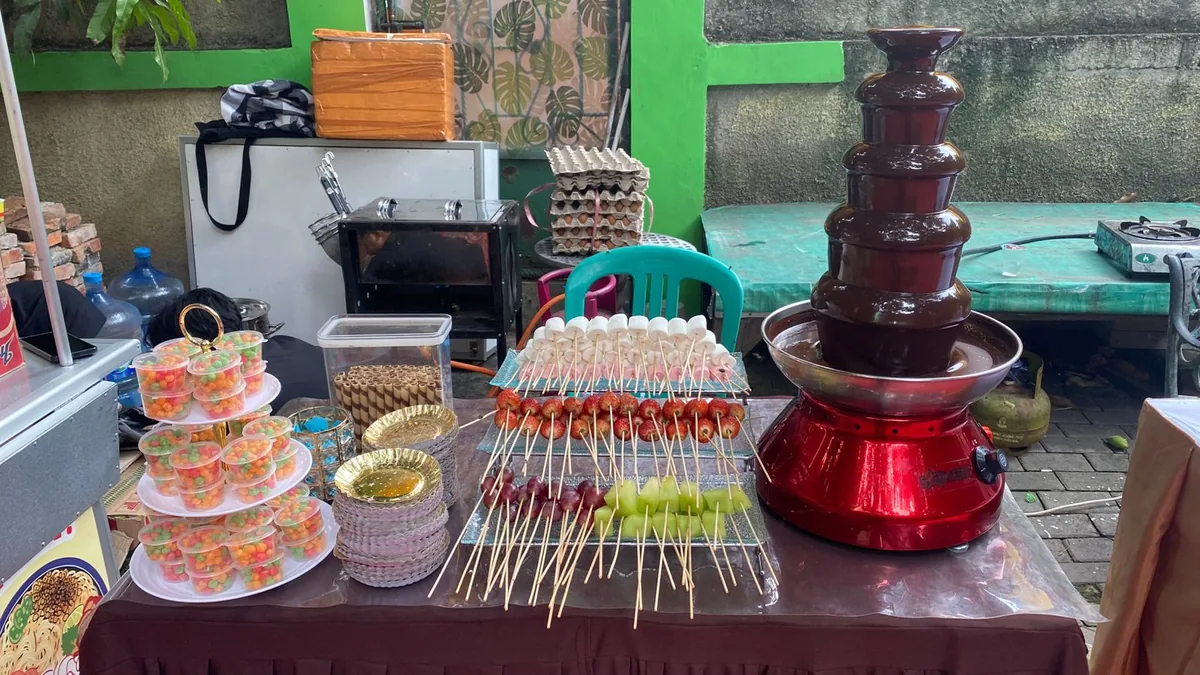 Chocolate Fountain Setup